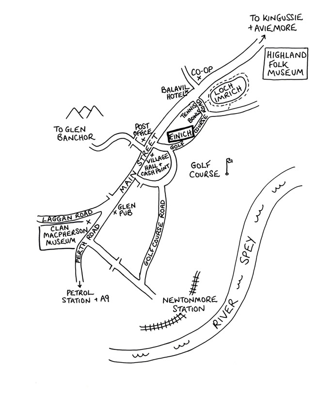 Map of Newtonmore 