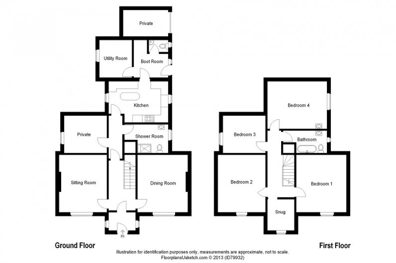 Einich Self Catering Accommodation Floor Plan